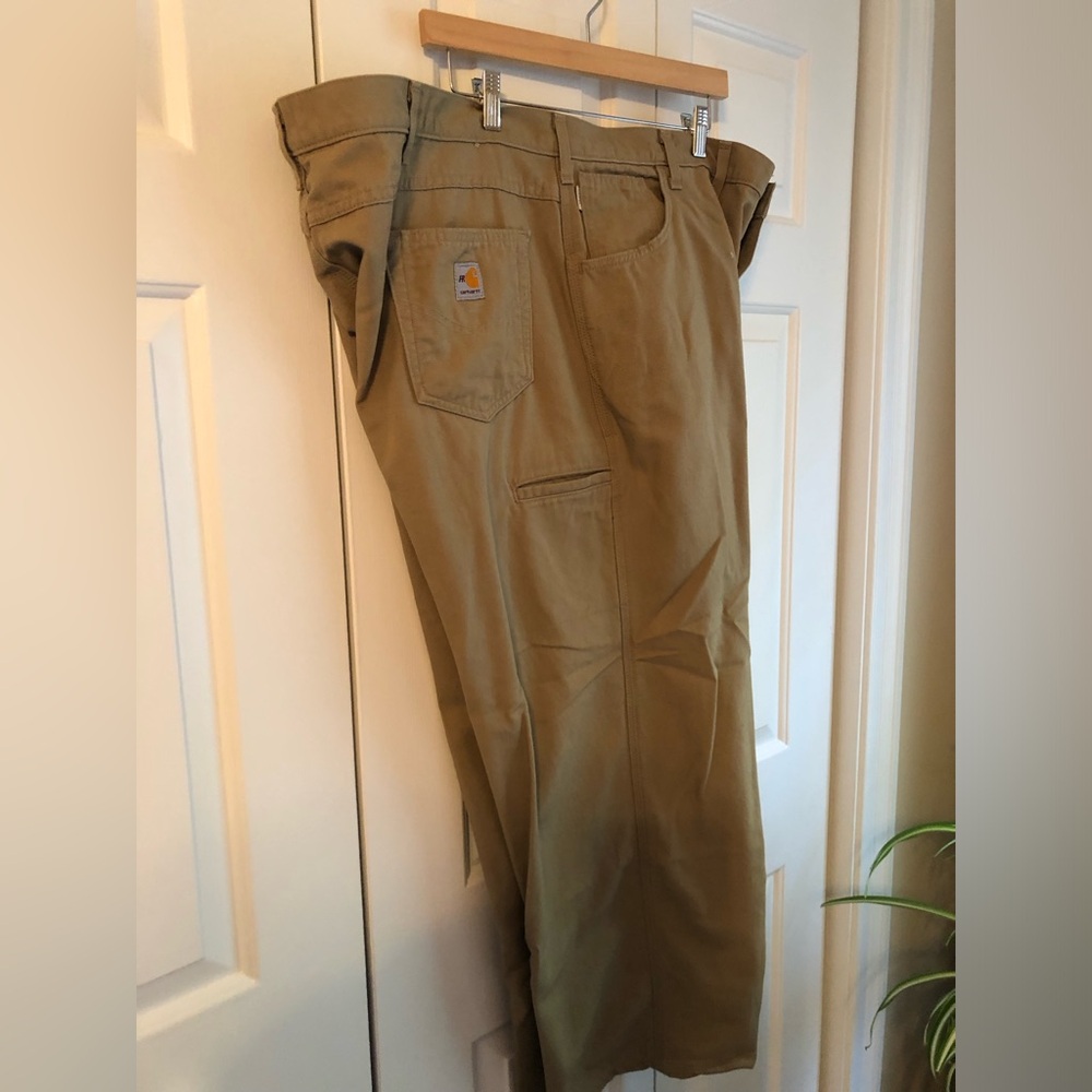 Carhartt FR/Flame Resistant men’s work pants, detailed stitching, lightweight